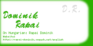 dominik rapai business card